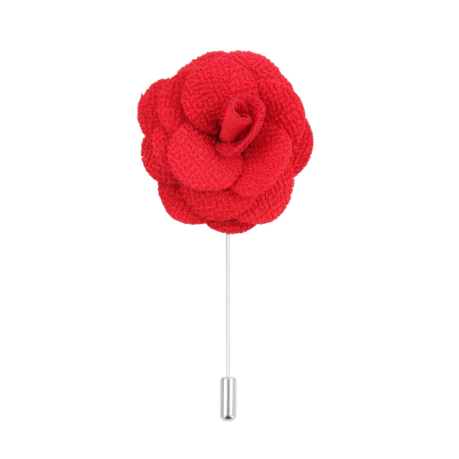 Red Flower Lapel Pin