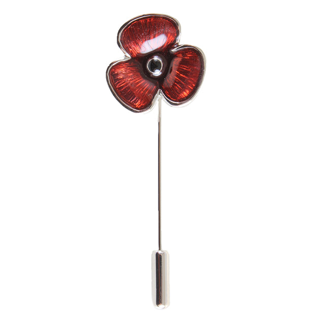 Poppy Lapel Cravat Pin